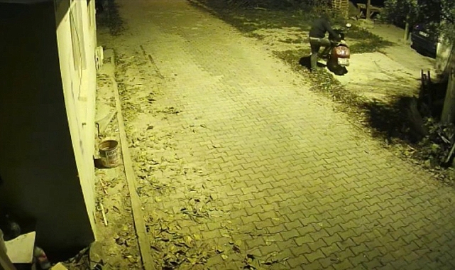 Bursa'da motor hırsızı hem kameralardan hem de polisten kaçamadı
