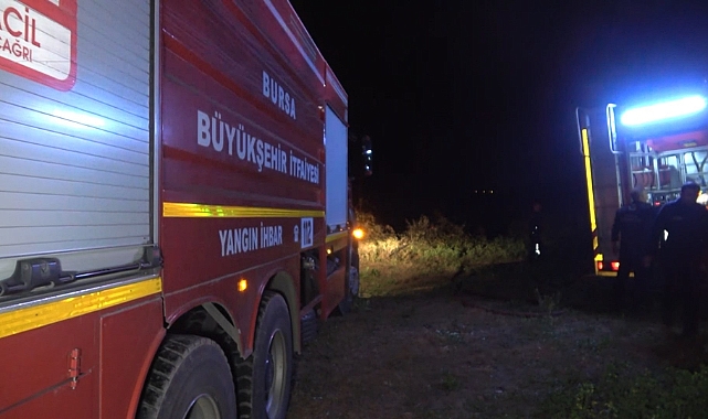 Bursa’da ormanlık alanda korkutan yangın