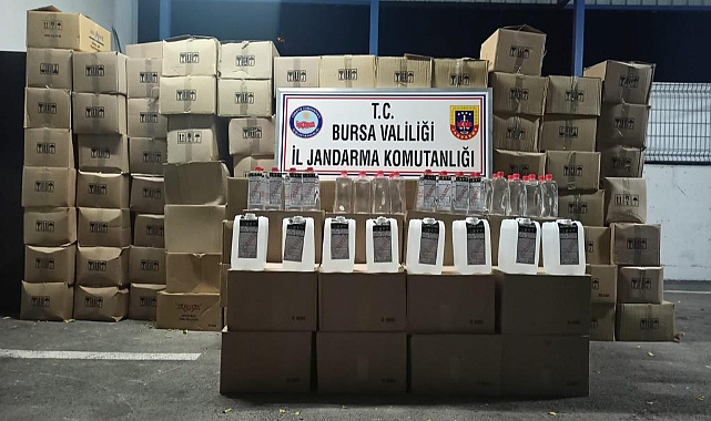 Bursa'da yılbaşı öncesi sahte alkol operasyonu