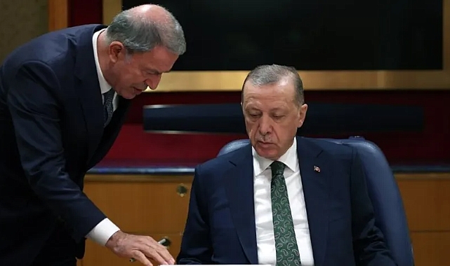 Cumhurbaşkanı Erdoğan, Bakan Akar'la görüştü