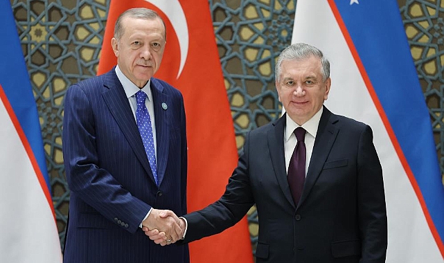 Cumhurbaşkanı Erdoğan, Cumhurbaşkanı Mirziyoyev ile görüştü