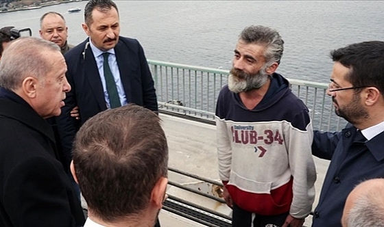 Cumhurbaşkanı Erdoğan intihar girişimine engel oldu