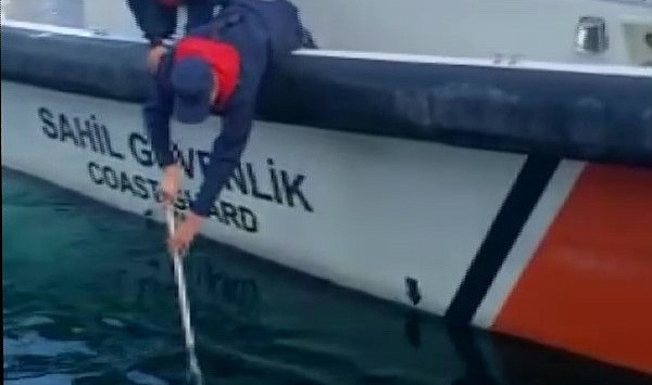Denizin 7 metre derinliğinde bulundu