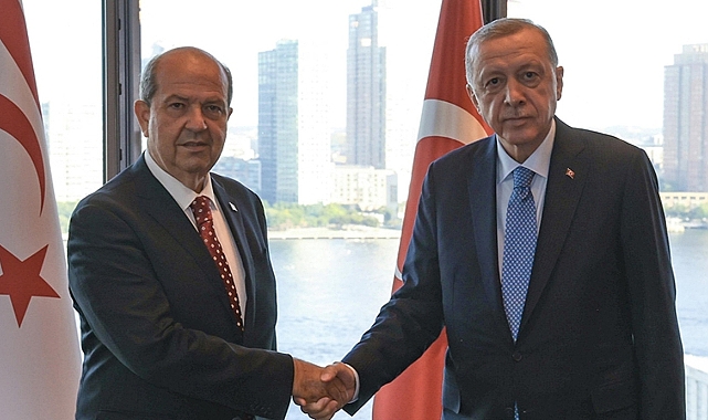 Erdoğan, KKTC Cumhurbaşkanı Tatar ile görüştü