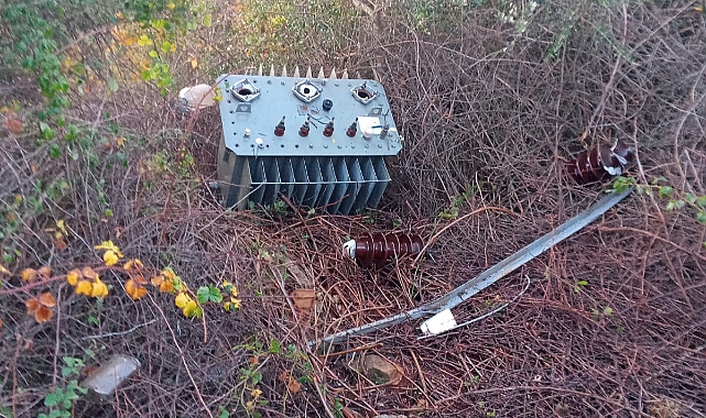 Hırsızlar sulamada kullanılan trafonun yağını çaldılar