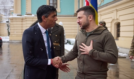 İngiltere Başbakanı Sunak, Zelenskiy ile görüştü