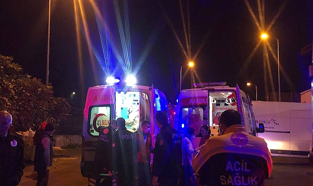 İş yerinde oksijen tüpü patladı