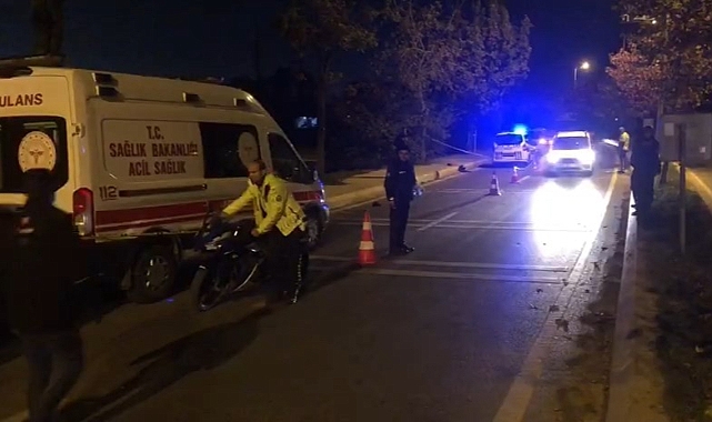 Kaza yapan motosiklet sürücüsünden acı haber