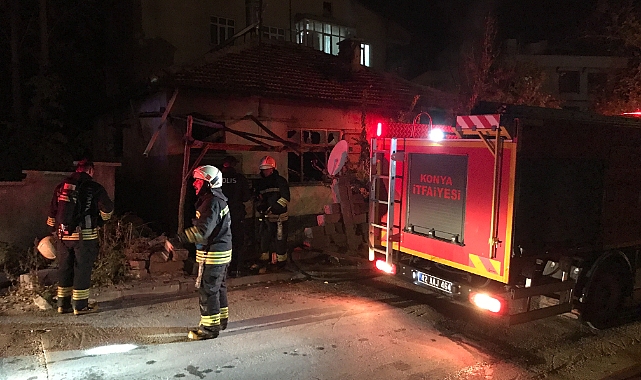 Müstakil evde yangın çıktı