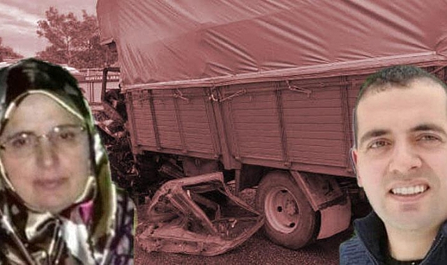 Oğlunun cenazesini almaya giderken kazada öldü