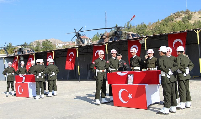 Pençe-Kaplan şehitlerine acı veda