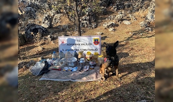 PKK'ya ait yaşam malzemeleri ele geçirildi