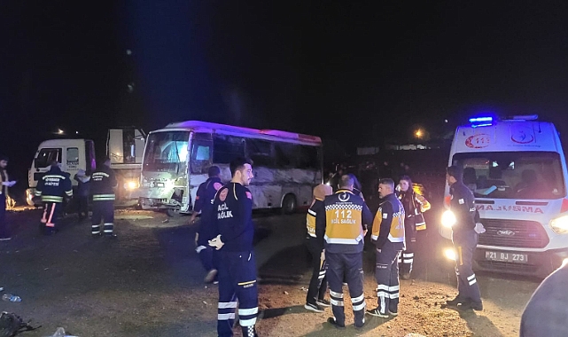 Polis aracı kaza yaptı: 17 hafif yaralı