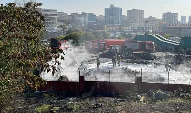 Sebze Meyve Hali'nde korkutan yangın