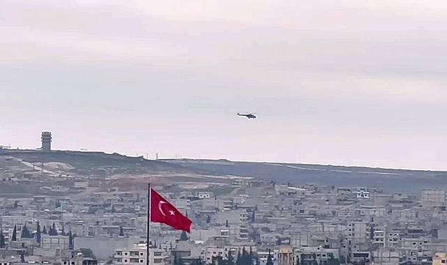 Türkiye - Suriye sınırında hava hareketliliği yaşandı