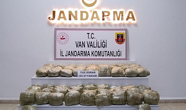 Van'da 80 kilogram uyuşturucu ele geçirildi