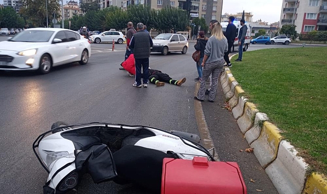 Yağışlı hava kaza getirdi