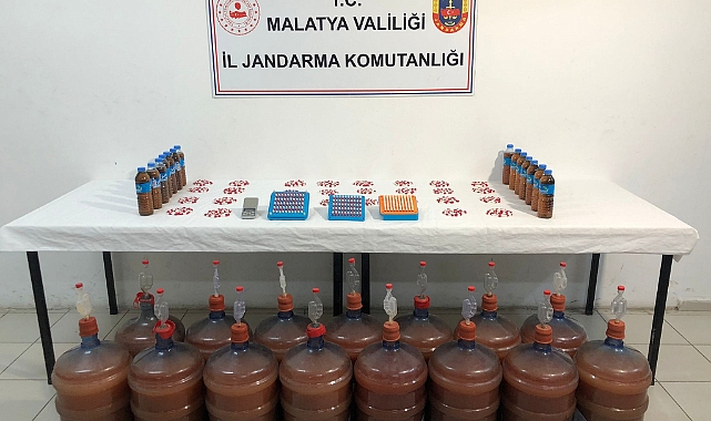 Yılbaşı öncesi 292 litre sahte içki ele geçirildi
