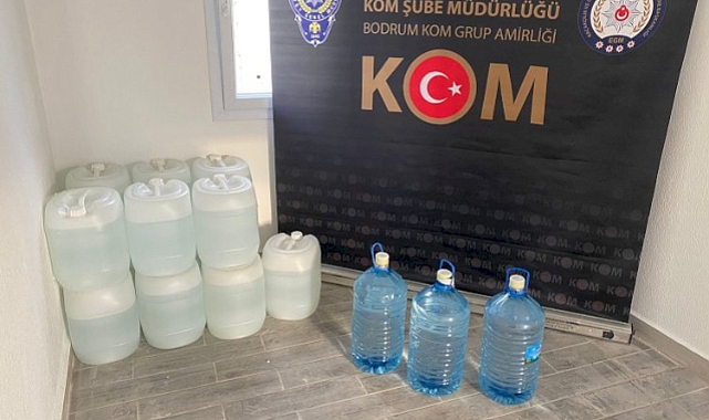 385 litre sahte alkol ele geçirildi
