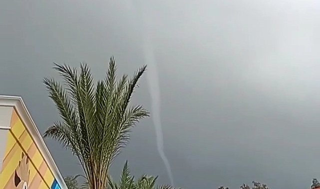 Antalya’da korkutan hortum
