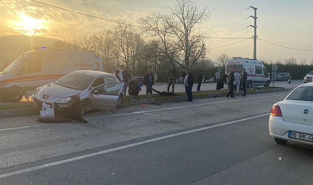 Bursa'da elektrikli bisiklet kazası: 2'si çocuk 5 yaralı