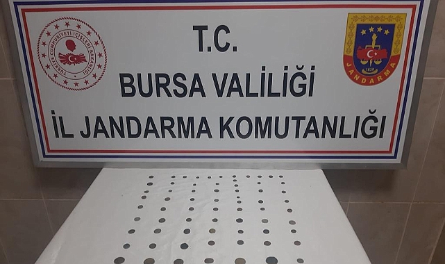 Bursa'da jandarmadan tarihi eser operasyonu