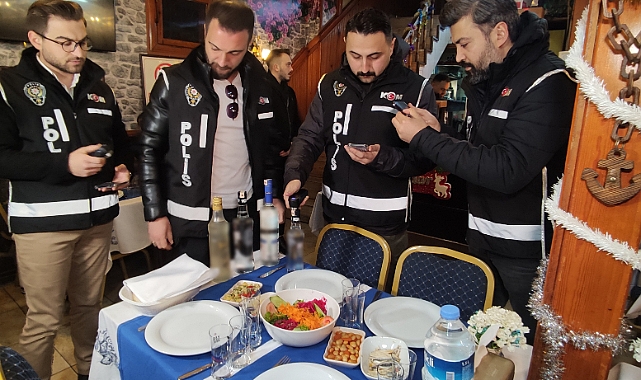Bursa'da kaçak içki denetimi