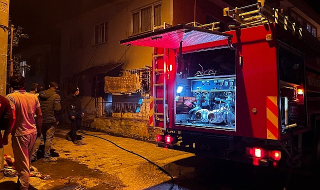Bursa'da sobadan sıçrayan alev evi yaktı