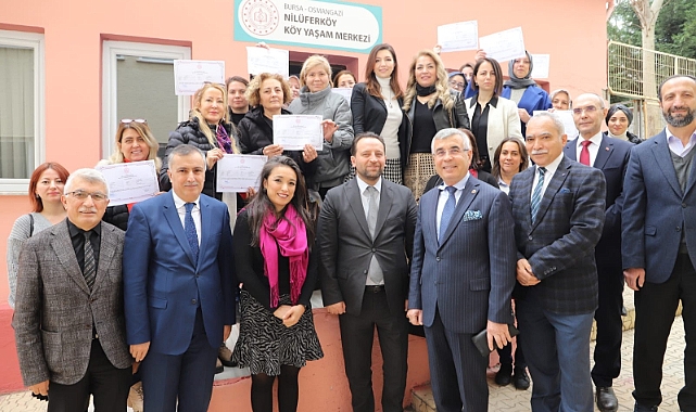 Bursa'da veliler sertifika aldı