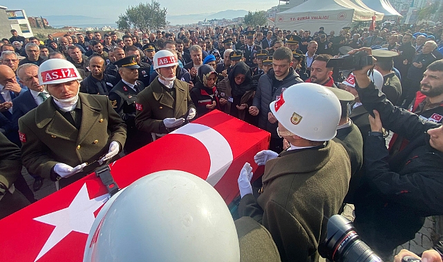 Bursalı şehit son yolculuğuna uğurlandı