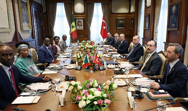 Cumhurbaşkanı Erdoğan'dan, Senegal Cumhurbaşkanı onuruna öğle yemeği