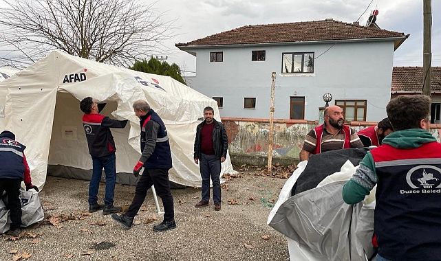 Düzce'de deprem sonrası kurulan çadırlar kaldırılıyor
