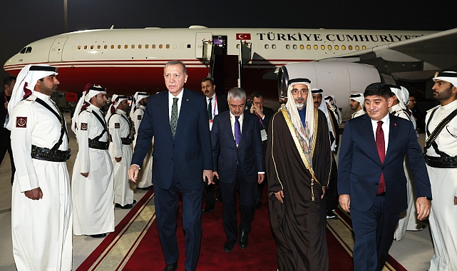 Erdoğan, Katar'a gitti