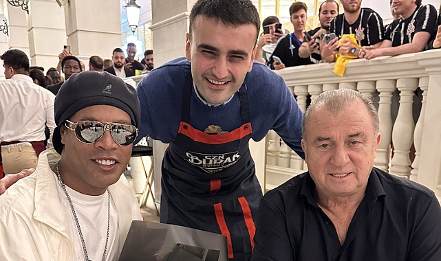 Fatih Terim ve Ronaldinho, CZN Burak'ta buluştu