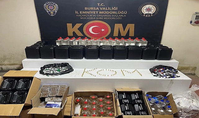 Gizli bölmede sahte alkol! Bursa'da büyük operasyon
