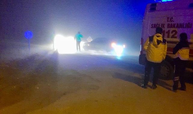 Hafif ticari aracın çarptığı yaya can verdi