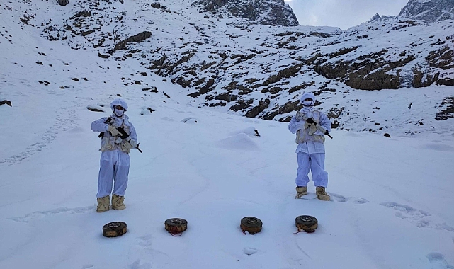 Hakkari'de mayın ele geçirildi