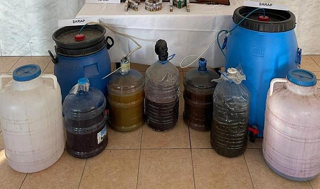 Kaçak alkol imalathanesine baskın