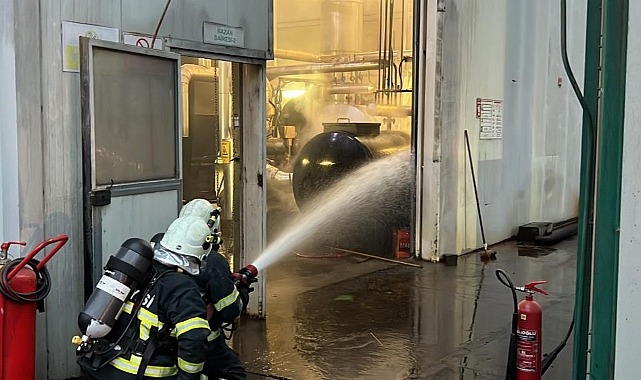 Korkutan fabrika yangını
