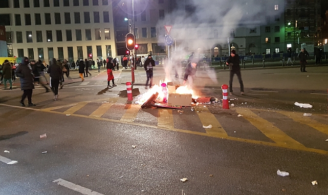 Maç sonrası Brüksel’de olaylar çıktı