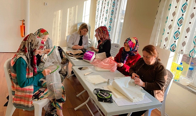 Mudanya'daki Köy Yaşam Merkezi kurslarına yoğun ilgi