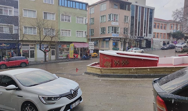 Tekirdağ’da kar yağışı başladı
