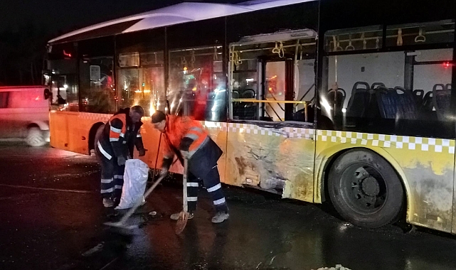 Ters şeritten yola giren İETT otobüsü kazaya neden oldu: 14 yaralı