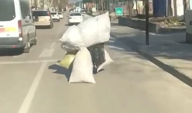 Bursa trafiğinde tehlike: Yürüyen çuvallar