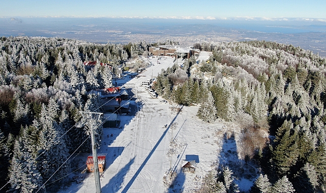 Uludağ'da kar sevinci