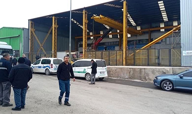 Üzerine vinç devrilen işçiden acı haber