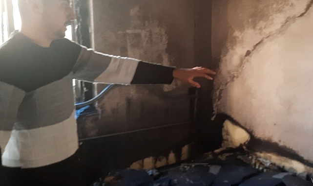 Yeni eşya almışlardı! Ev küle döndü