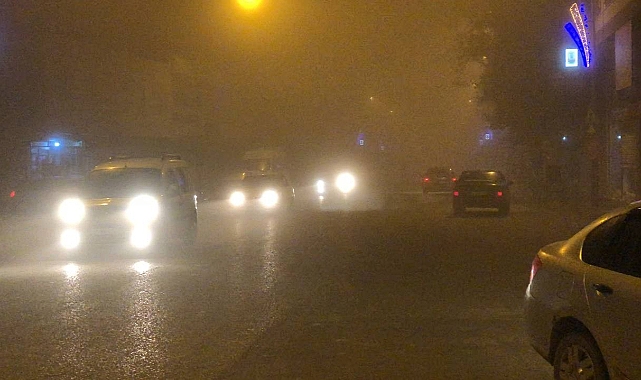 Yoğun sis ulaşımı olumsuz etkiledi