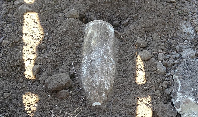 108 yıllık patlamamış top mermisi imha edildi