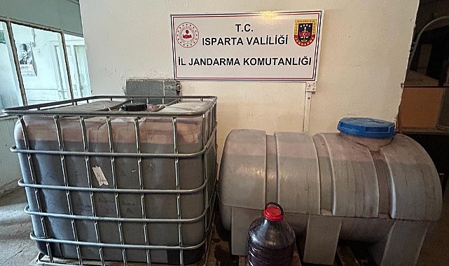 2 bin 650 litre sahte alkol ele geçirildi
